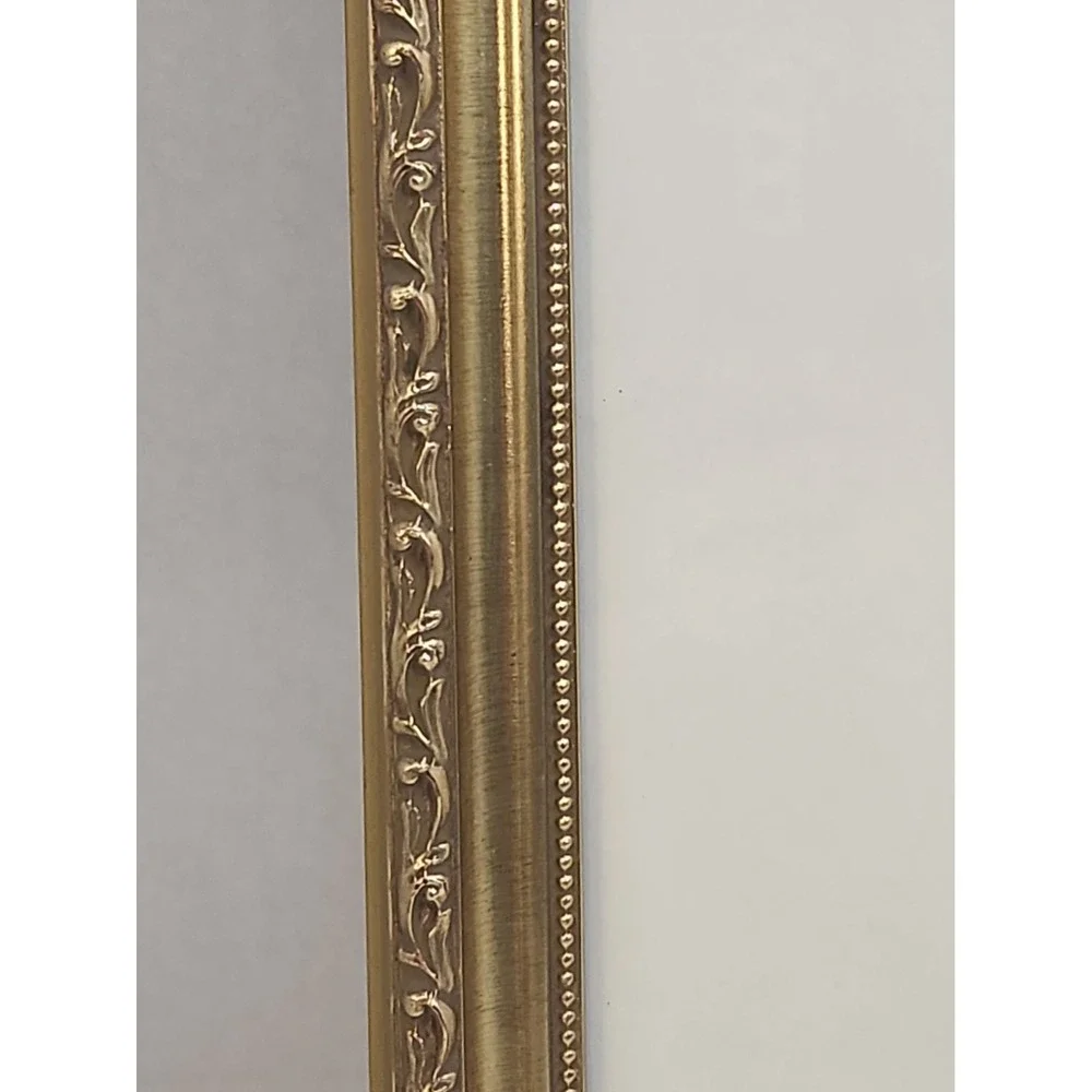 Vtg Solid Wood Ornate Goldtone Picture Frame 10x13 Florentine Collection Gilt